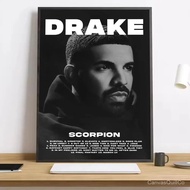 Pop Singer D_Drake Album Magazine Painting Calligraphy HD Canvas Poster living room bedroom bar aest