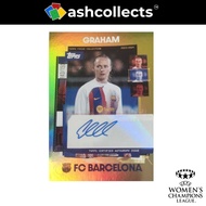 2023-24 Topps Focus Barcelona Caroline Graham Hansen Auto Gold 74/150 [ashcollects]