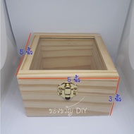 Pine Wood Box 5x5x3 Inches