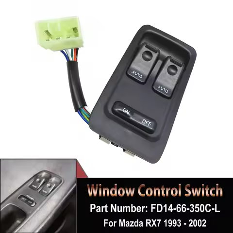 FD14-66-350C FD1466350C For 1993-2002 Mazda RX-7 RX7 Top Quality Master Power Window Switch Front Le