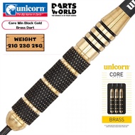 🔥READY STOCK🔥Unicorn Steel Tip Dart - Core Win Black Gold Brass Dart (21G 23G 25G)