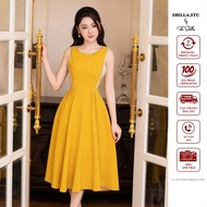 Luxury long yellow high-end designer dress [Real photo] The Shilla-CG.T61C35.69D9