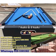 MEJA POOL BARU New Pool Table 6ft, 7ft, 8ft