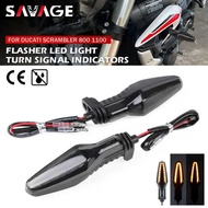 LED Turn Signal Light For DUCATI Scrambler 1100 400 800 Classic/ Cafe Racer/ Full Throttle/ D