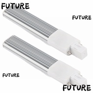 HL-FUTU 2 Pack LED Bulb, G23/GX23 2-Pin LED Tube Light, Bright 6W AC 85-265V 30 LED PL Horizontal La