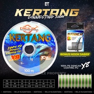 (EXTRA BONUS) Senar PE Kertang X8 100 Meter Relix Nusantara Benang Pancing PE 1 2 3 4 5 Connecting M