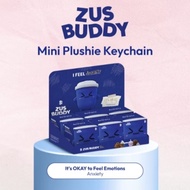 ZUS Buddy Mini Plushie Keychain - It's Okay to Feel Emotions [ANXIETY] PORTAL PAL & FRAPPE FREN