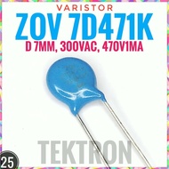 Varistor ZOV 7D471K MOV eq 7V471K 470V 300VAC. 471 471K 7V471