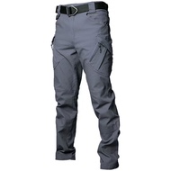 4-PCS IX9 Mens Tactical Pants Lightweight Rip-Stop Cargo Pants Climbing Cycling Sport Waterproof Qui