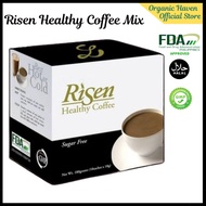 1 BOX (10 sachets)/ Authentic Risen Coffee Mix/ Cocoa/ Maca root/ Tongkat Ali/ Gingko Biloba/ Moring