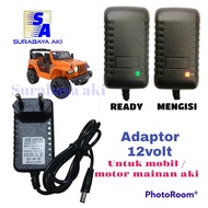 adaptor 12v adaptor 12volt mobil mainan motoran anak mobilan 12volt