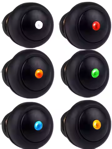 IP67 Motorcycle PushButton Switch 12mm IP67 Waterproof Motorcycle Light Scooter Electric Light Switc