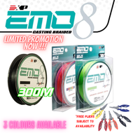 EXP EMO 8X 300m Jigging Braided Fishing Line Ultra Sensitive Smooth Thin Strong PE Multifilament Dur