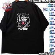 MUSIC T-SHIRT XS SML XL 2XL 3XL 4XL 5XL 6XL 7XL 8XL 9XL T-SHIRT JUMBO SIZEBIG HD401