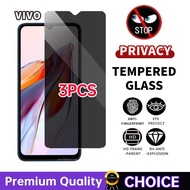 1-3Pcs Privacy Tempered Glass Screen Protector for Vivo Y03 Y18 Y28 Y17s Y20 Y20i Y20S 9H Film