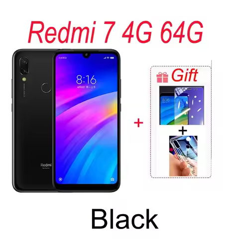 Original Xiaomi redmi 7 3GB 32GB/4GB 64GB celular googleplay Fingerprint Octa-core Global Rom 4G Sma