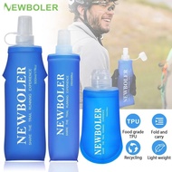 NEWBOLER 150ml 250ml 500ml Water Bottle TPU Folding Soft Flask Outdoor Sport Water Bag Collapsible W