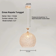 lampu gantung minimalis lampu gantung ruang tamu bulat 3 in 1 lampu gantung kristal