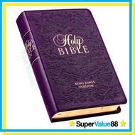 KJV Giant Print Bible (Purple Deluxe Leathersoft) - King James Version, Large Text Men Women Girls