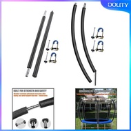 [dolity] 1x Lower, 1x Upper Trampoline Poles with Foam Sleeves, with Padding Foams High Performance 