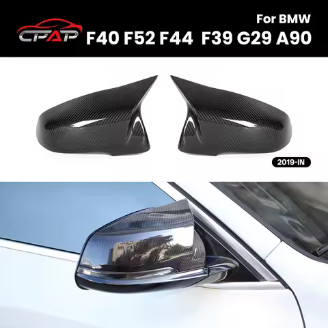 BMW Side Mirror F40 Caps Real Dry Carbon Fiber Car Side Door Rearview Mirror Cover Caps Accessories 