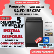 [FREE BASIC INSTALL] Panasonic NA-FD155X3BT 15.5kg Powerful Clean & Convenient Top Load Washing Mach