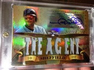 [J.K 收藏館 ] MLB   強打Gary Sheffield 雨刷 生涯509轟  限量9張球衣親筆簽名卡球員卡！