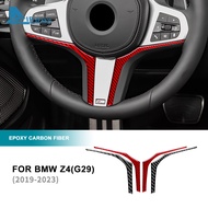AIRSPEED Carbon Fiber For BMW Z4 G29 2019-2023 Car Steering Wheel Lower Chin Trim Strip Interior Acc