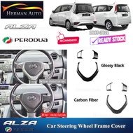HermanAuto Perodua Alza Old Spec GN1 2011-2014 Car Steering Wheel Frame Cover Garnish Accessories