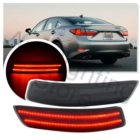 2X LED Rear Tail Bumper Reflector Brake Light For Toyota Corolla E180 Lexus ES 350 300h GS 200t 250 