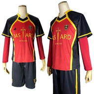 in stock HOLOUN Blue Lock Anime Jersey Cosplay Costume Kaiser Reo T-shirt Football Soccer Uniform Ha