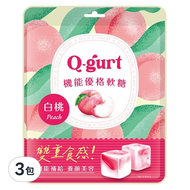 活益比菲多 Q-gurt 機能優格軟糖 白桃