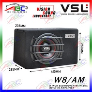 VSL 8 INCH BOX SUBWOOFER Built In AMPLIFIER