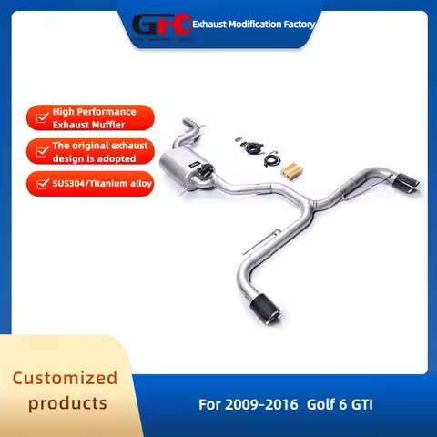 GFC Catback Valvetronic Exhaust Pipe for Golf 5 5GTI 5R, Golf 6 6GTI,Touran,Seat,Beetle,Scirocco MK5
