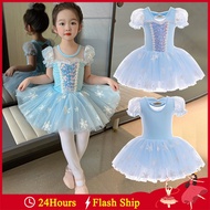 Elsa Costume For Girls Kids Frozen Snow Queen Sequin Mesh Snowflake Ballet Dress Baby Clothes Halloween Christmas Birthday Gift Party Wear