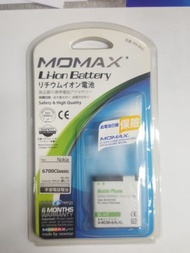 Momax X Level 6700 Classic BL-6Q 850mAh 手機電池 for Nokia 6700 Classic