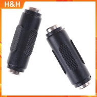 【H&H】 1 Pcs 2.1mm x 5.5mm Female to Female DC Power Socket Audio Adapter Connector