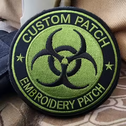 Custom Embroidered Patches Custom Iron On Patches Army Hook & Loop Patch Team Group Logo Personalize