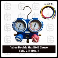 Value Double Manifold Gauce VMG-2-R410a-B  for R32 R22 R410a