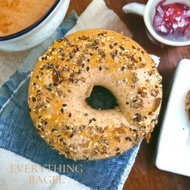 【Everything Bagel Wholemeal Bagel - 6pcs】 Freshly baked | No preservatives | Sealed & Hygienically P