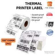 🇸🇬 Thermal Printer Label/A6 Airway Bill Sticker/Thermal printer sticker/Z-fold/Roll/Polymailer/carton box/Thermal Label/