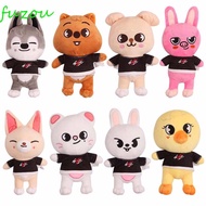 FUZOU Stray Kids Ornaments Kids Gift Adults Puppym Chan Anime Bbokari Leebit Skzoo Plush Toys