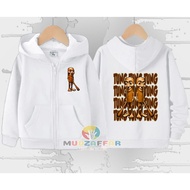 CHILDREN'S ZIPPER JACKET TUNG TUNG TUNG SAHUR ZIPPER JACKET SWEATER HOODIE TUNG TUNG TUNG SAHUR