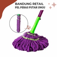 UNGU Automatic Spin Mop - Twist Mop PURPLE Practical Mop with Automatic Pull-Out Wring