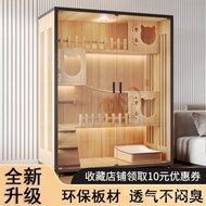 Cat Villa Solid Wood Cat Cage for Home Indoor Double-layer Cat Cabinet Cat House Pet Cat Nest Cat Ca