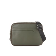OBERMAIN Mens Messenger Bag / Genuine Leather / Olive / OBC520G2