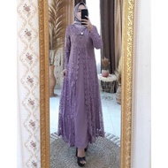 COD-GAMIS BROKAT WANITA ELEGAN SIMPLE DAN MEWAH VIRAL 2024-GAMIS KERANCANG BAHAN BROKAT COCOK UNTUK 