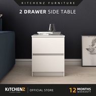 KitchenZ Sabah 1.5FT/1.6FT Side Table Bedroom Side Drawer 2 Drawer Bedside Table Meja Sisi Meja Keci