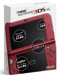 【二手主機】任天堂 NEW 3DS LL NEW3DSLL 主機 日文版 日本機 金屬紅 附原廠充電器【台中恐龍電玩】