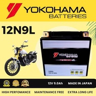 12N9L-BS 12N9L BATTERY YOKOHAMA MODENAS JAGUH 175 CL160 SCRAMBLER CM200 750CC RANGER KEEWAY RKV